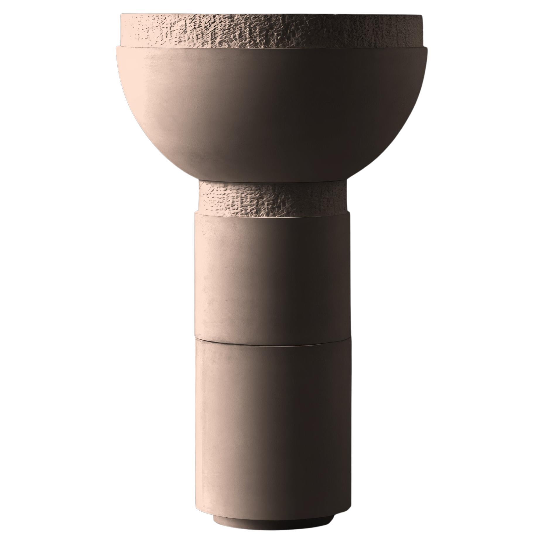 Pedestal bowl concrete planter, SATURN III by Sirak (medium)