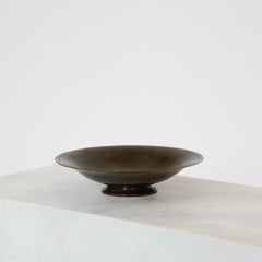 Pedestal Pewter Bowl designed by Just Andersen, Denmark