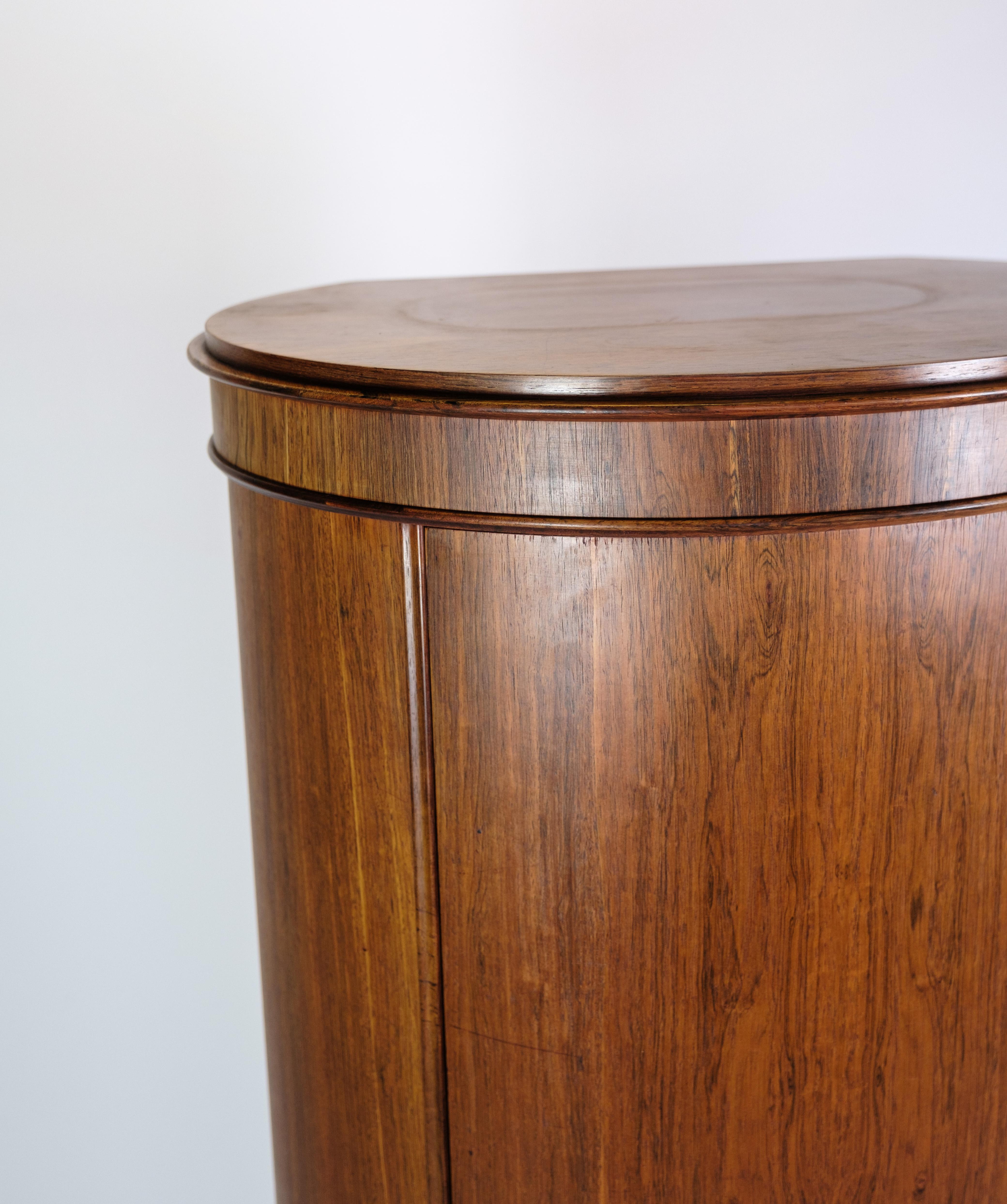 Scandinavian Modern Pedestal cabinet In Rosewood by Johannes Sorth & Bornholms Møbelfabrik in 1960 For Sale