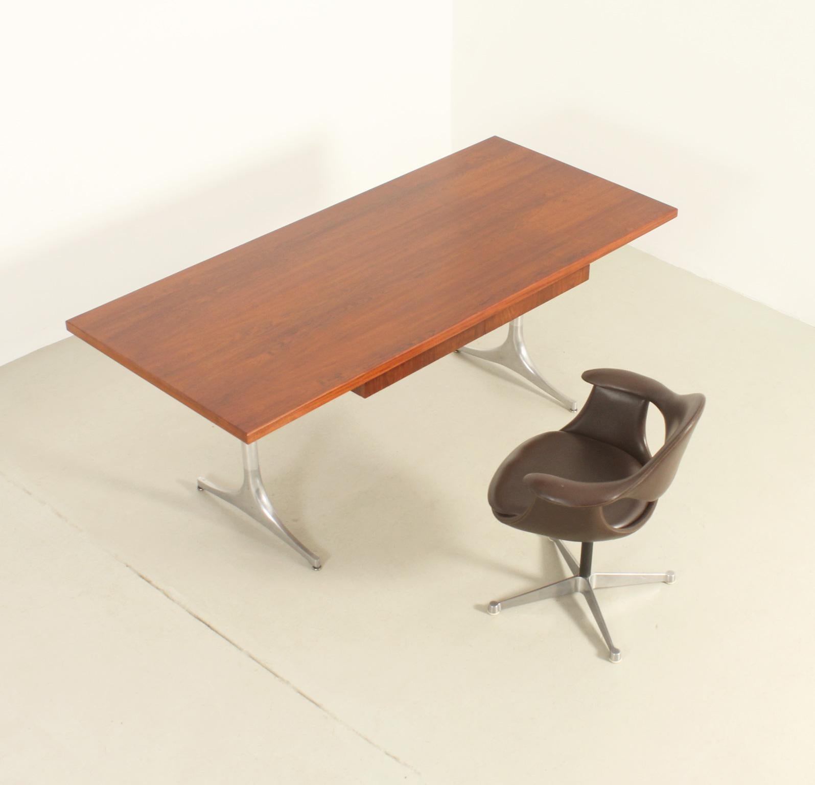 Mid-Century moderno Scrivania a piedistallo di George Nelson per Herman Miller, Usa, 1955 in vendita