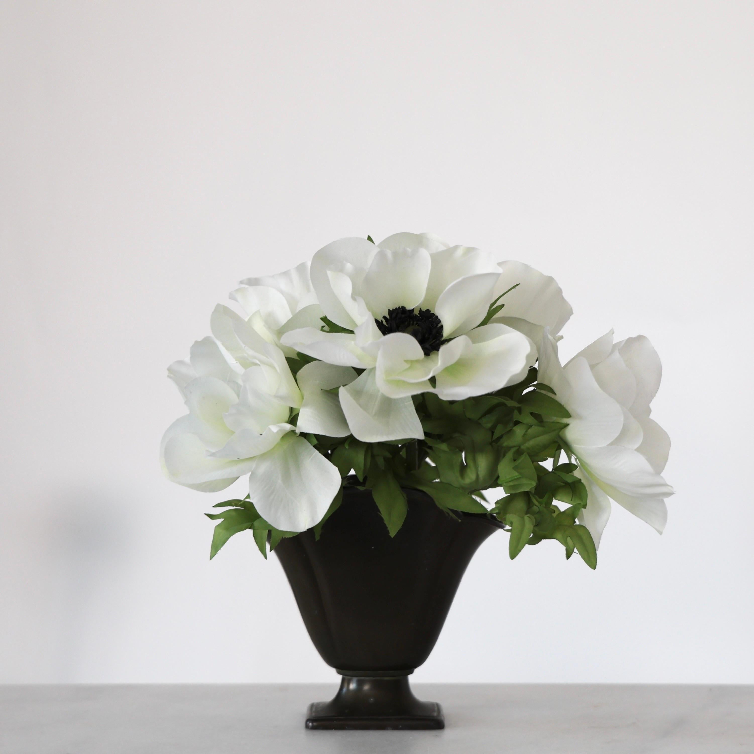 Art Deco Pedestal Discometal Vase by Just Andersen, 1920s, Denmark