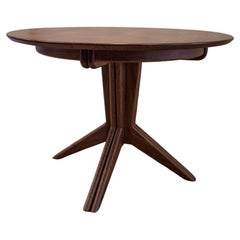 Table à rallonge The Pedestal en noyer par Mel Smilow