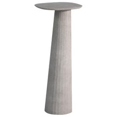 21st Century Studio Irvine Fusto Concrete Pedestal Powder Beige Cement Handmade