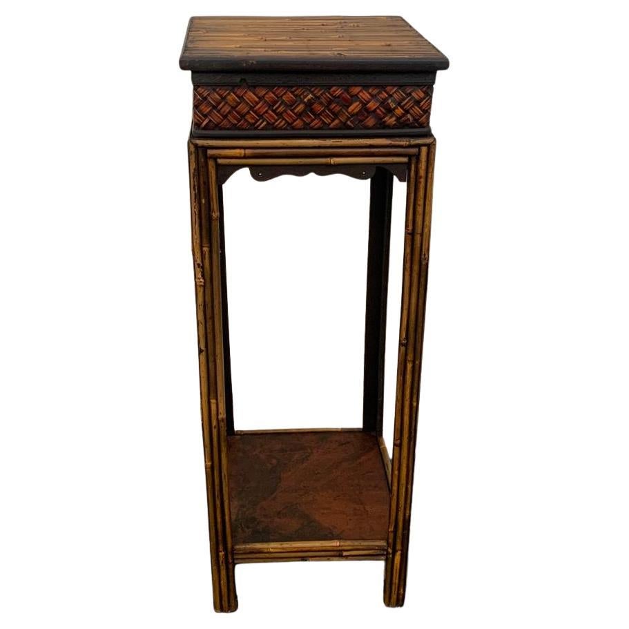 Pedestal in Bamboo in the style of Chinoserie, 1980s