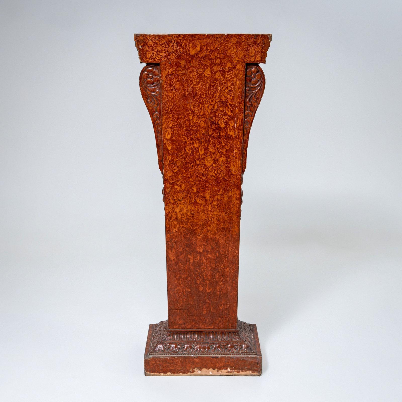 Pedestal en técnica Scagliola, 2ª mitad del siglo XIX en Bueno estado para la venta en Greding, DE