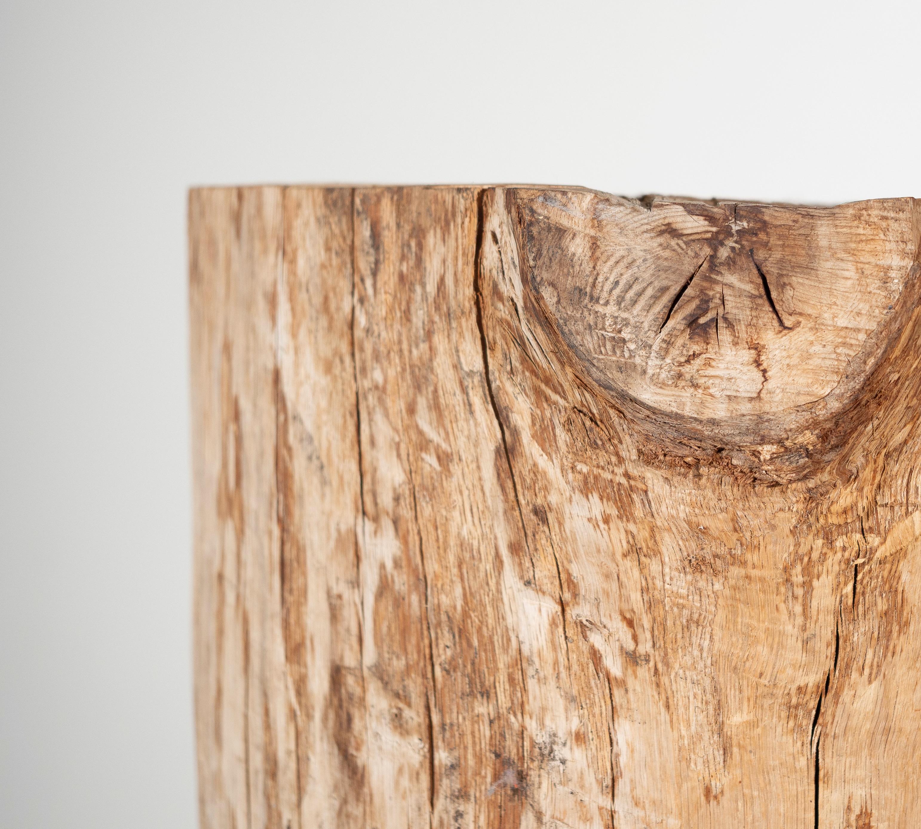 The Pedestal en bois massif, âgé d'environ 100 ans. Bon état - En vente à Aalsgaarde, DK