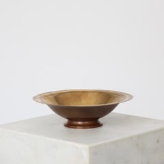 Pedestal Light-Bronze Bowl designed by Just Andersen, 1930s, Denmark