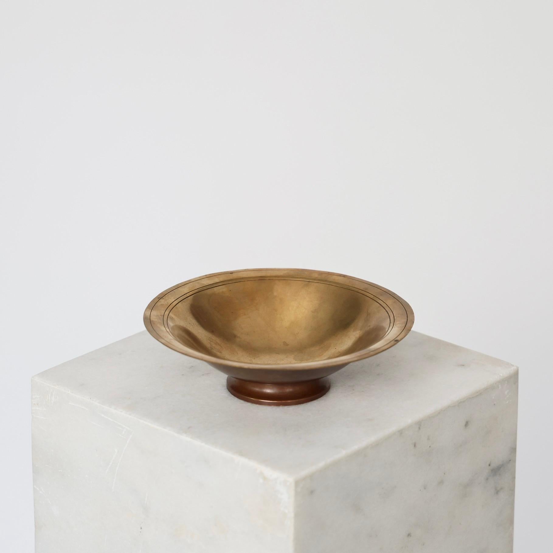 Sockel Leuchte-Bronzeschale entworfen von Just Andersen, 1930er Jahre, Dänemark (Art déco) im Angebot