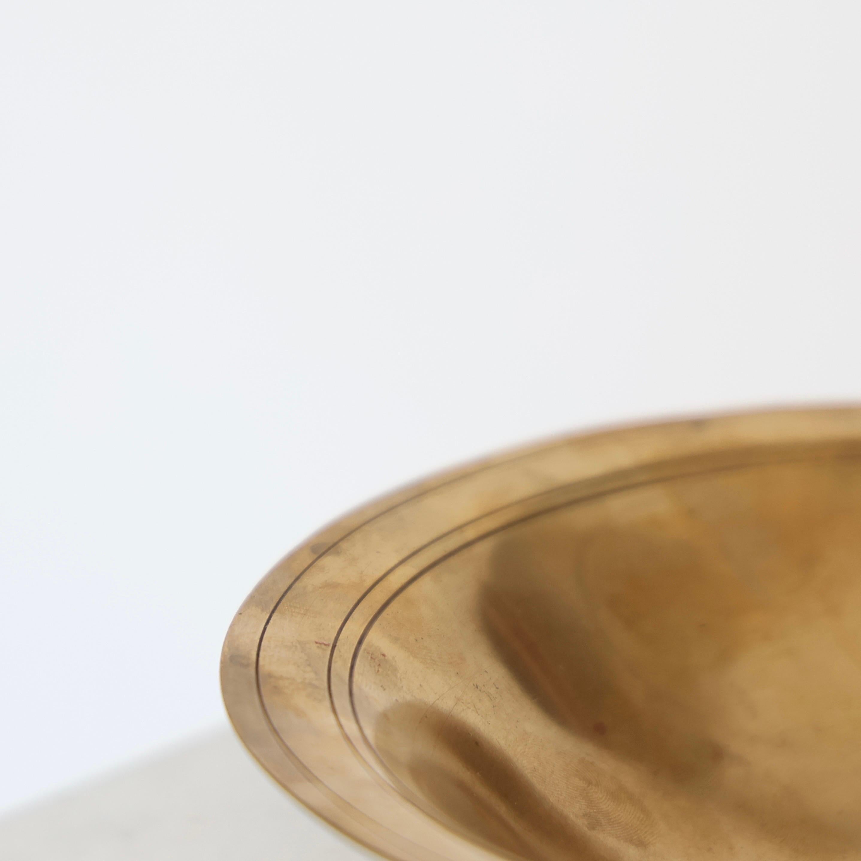 Sockel Leuchte-Bronzeschale entworfen von Just Andersen, 1930er Jahre, Dänemark (Dänisch) im Angebot