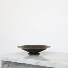 Pedestal Light-Bronze Bowl designed by Just Andersen, Denmark