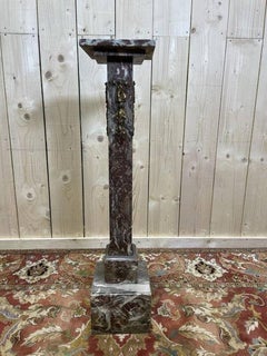 Socle - Colonne en marbre de style Napoléon III