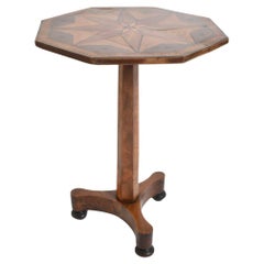 Mesa octogonal con pedestal, s. XIX