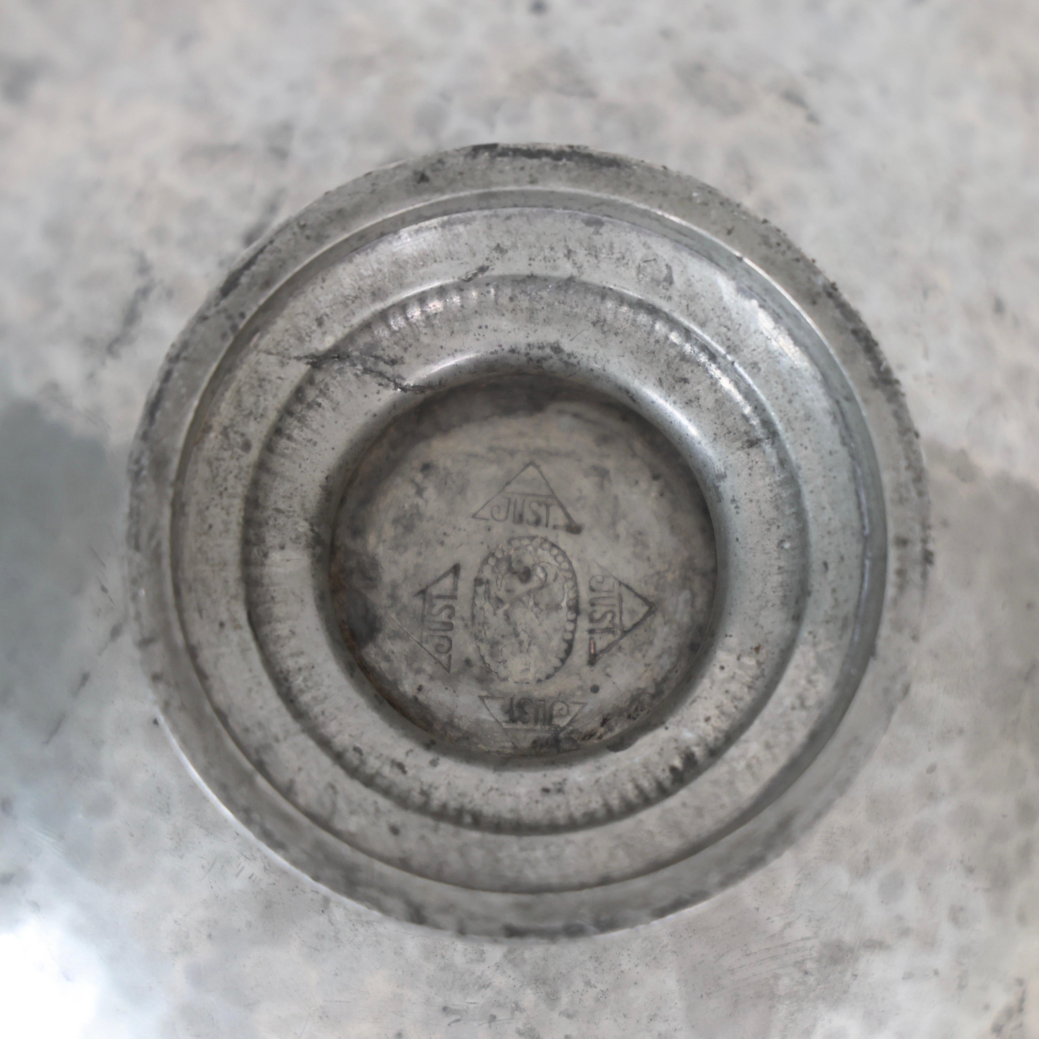 Pedestal Pewter Bowl by Just Andersen, 1920s, Denmark For Sale 3