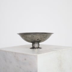 Pewterschale mit Sockel von Just Andersen, 1920er Jahre, Dänemark