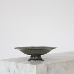 Pedestal Pewter Bowl by Just Andersen, 1920s, Denmark