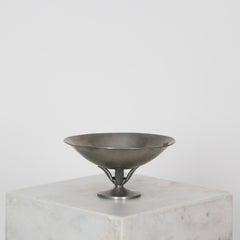 Pewterschale mit Sockel von Just Andersen, 1920er Jahre, Dänemark