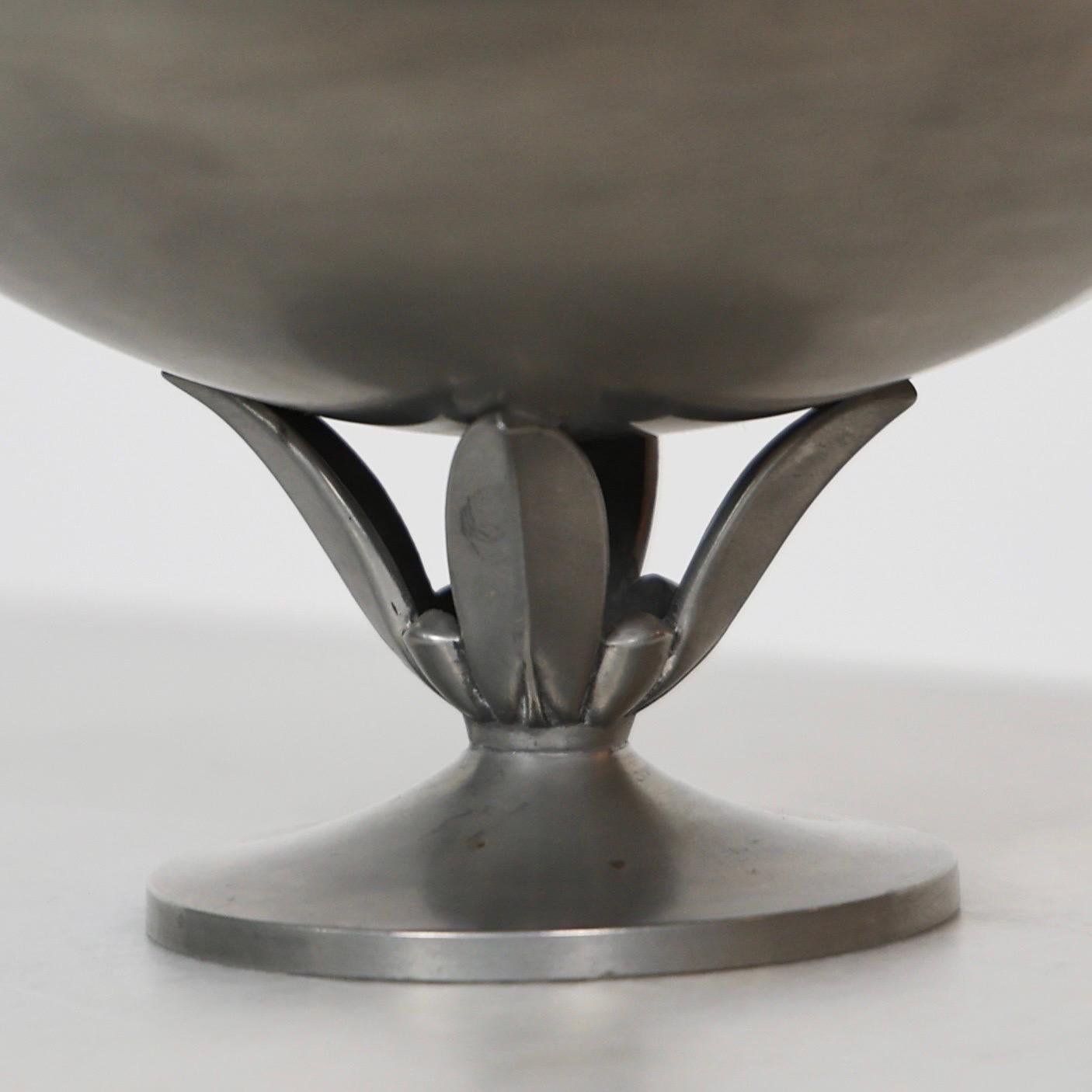 Early 20th Century Pedestal Bowl by Just Andersen, 1920s, Denmark For Sale