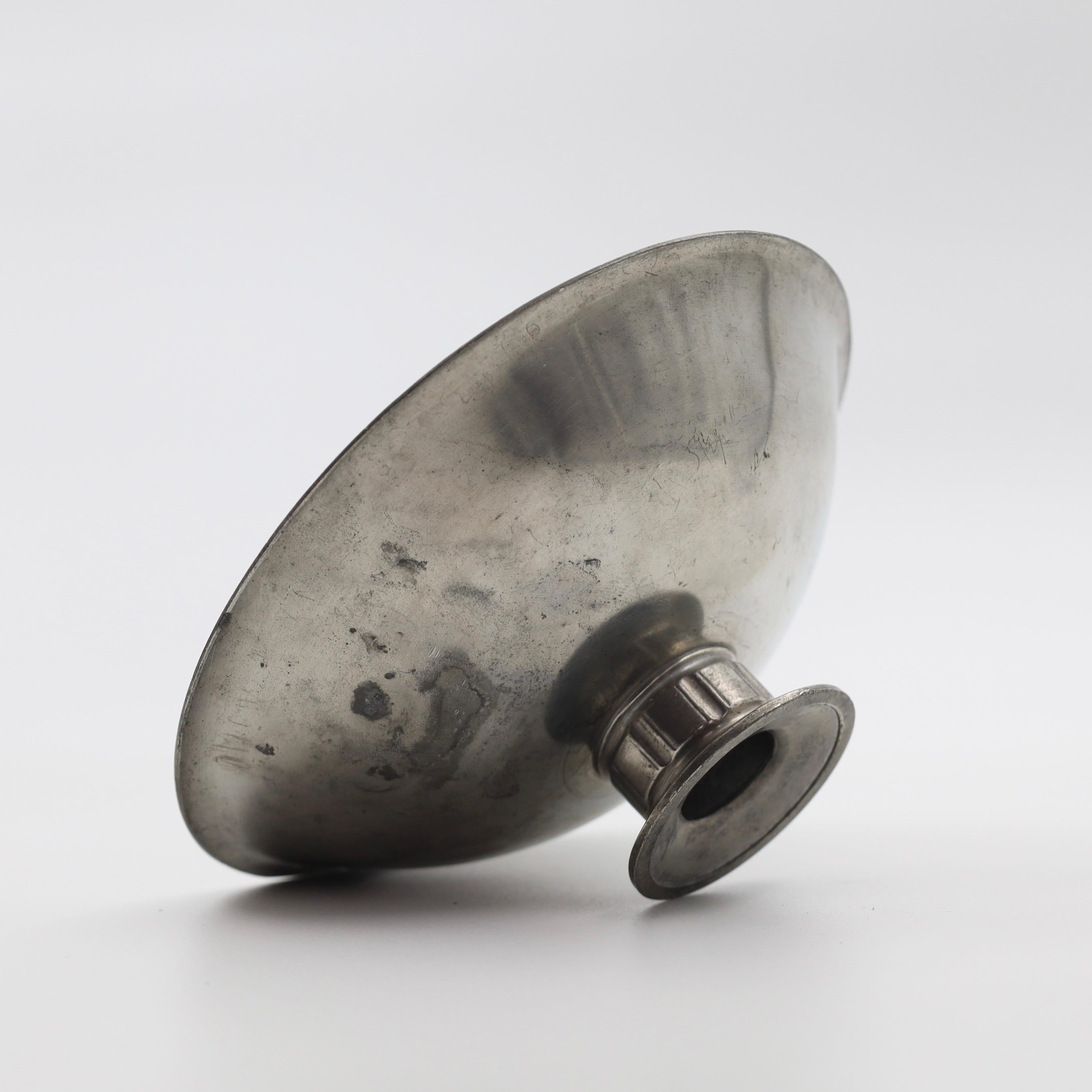 Pedestal Pewter Bowl by Just Andersen, 1920s, Denmark For Sale 2