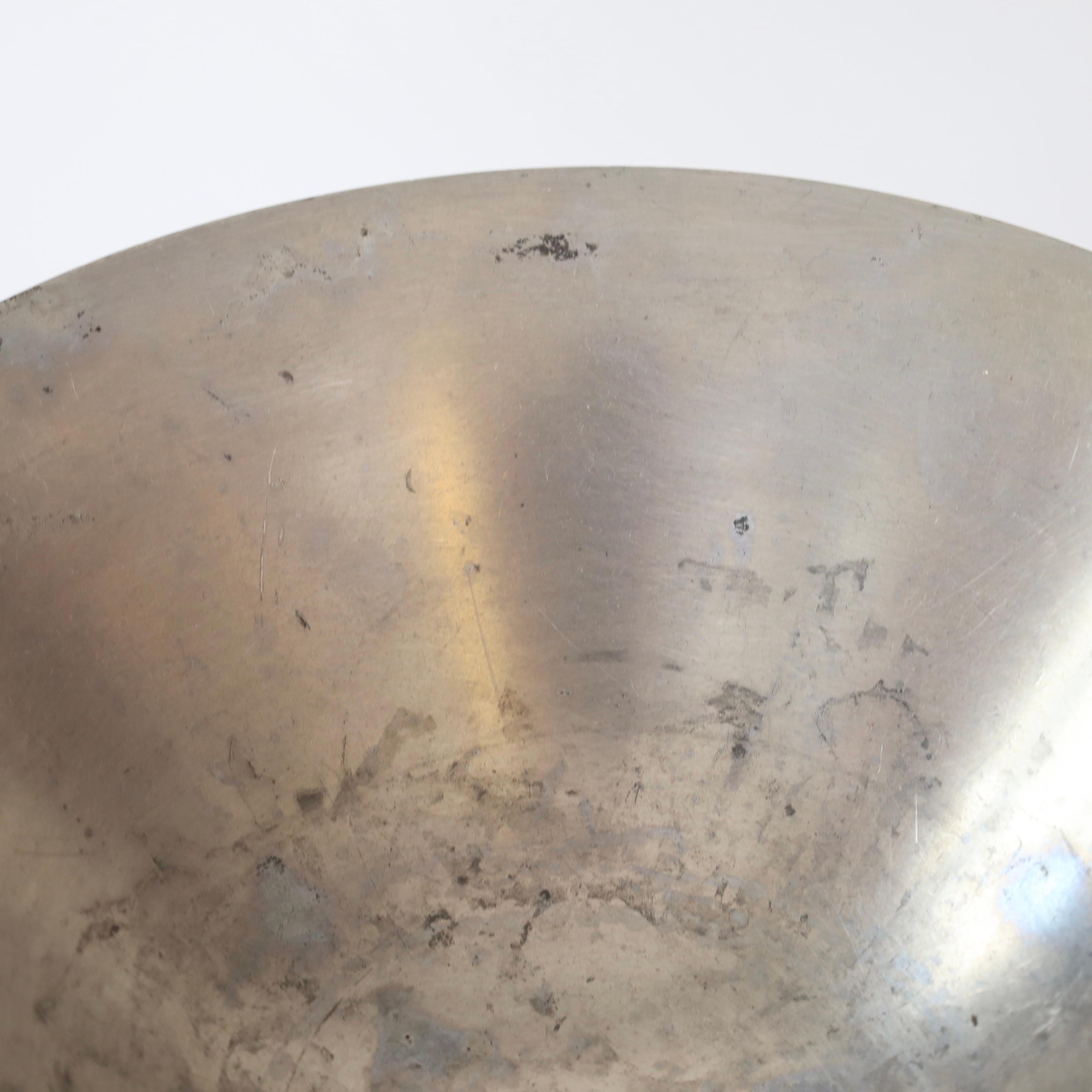 Pedestal Pewter Bowl by Just Andersen, 1930s, Denmark 3