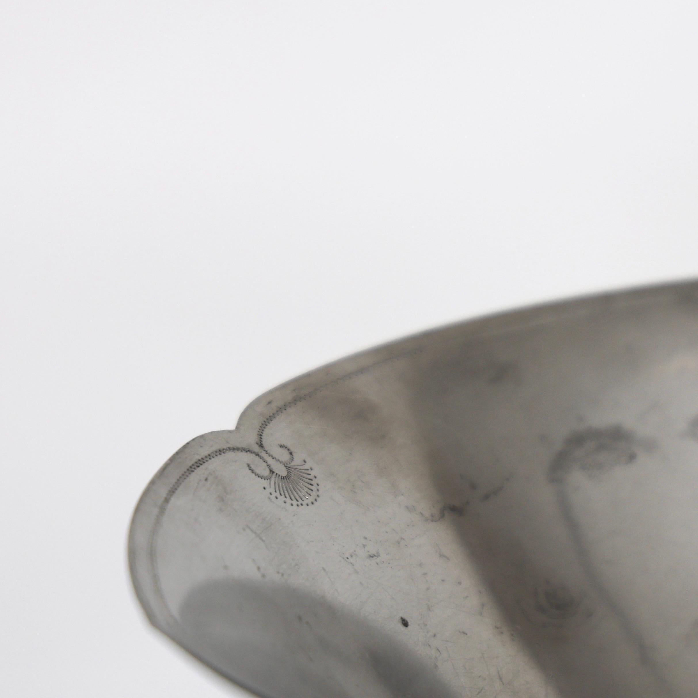 Pedestal Pewter Bowl by Just Andersen, 1920s, Denmark For Sale 2