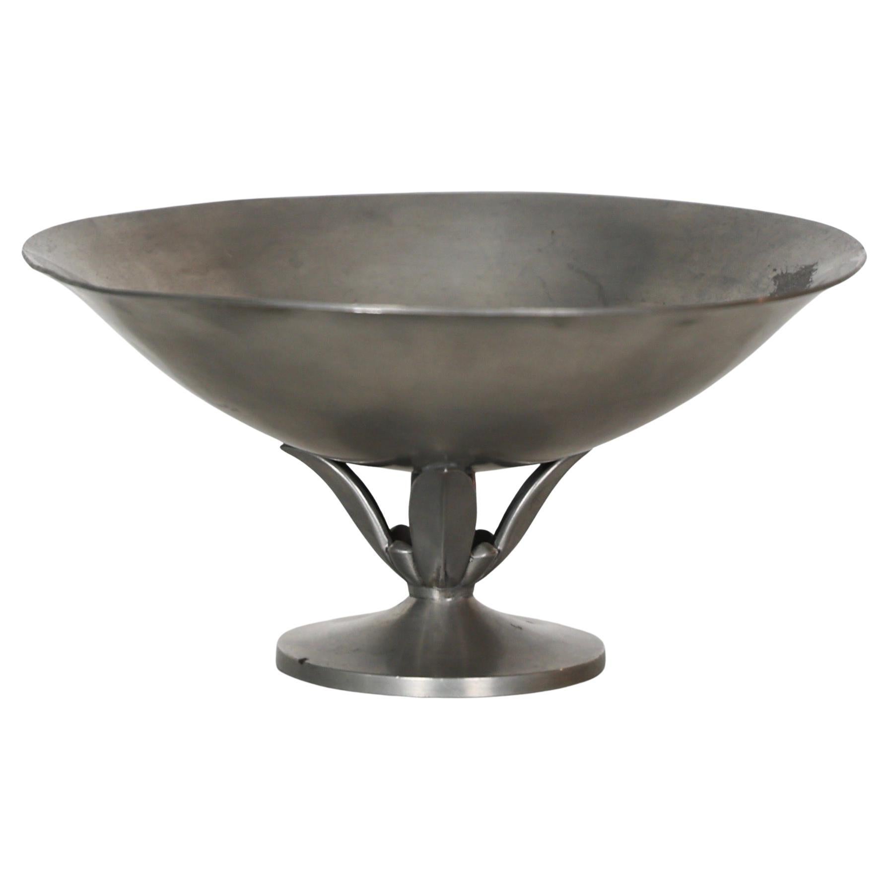Pedestal Bowl by Just Andersen, 1920s, Denmark