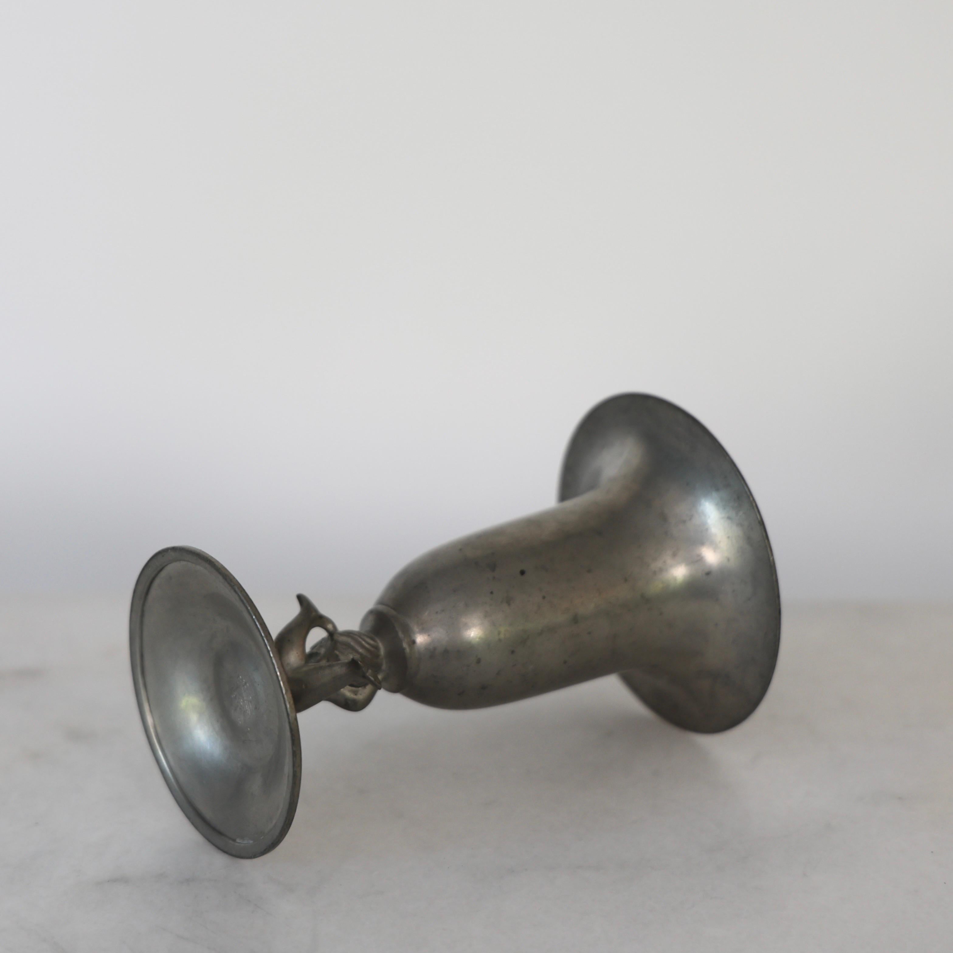 Pedestal Pewter Vase by Just Andersen, 1930s, Denmark For Sale 4