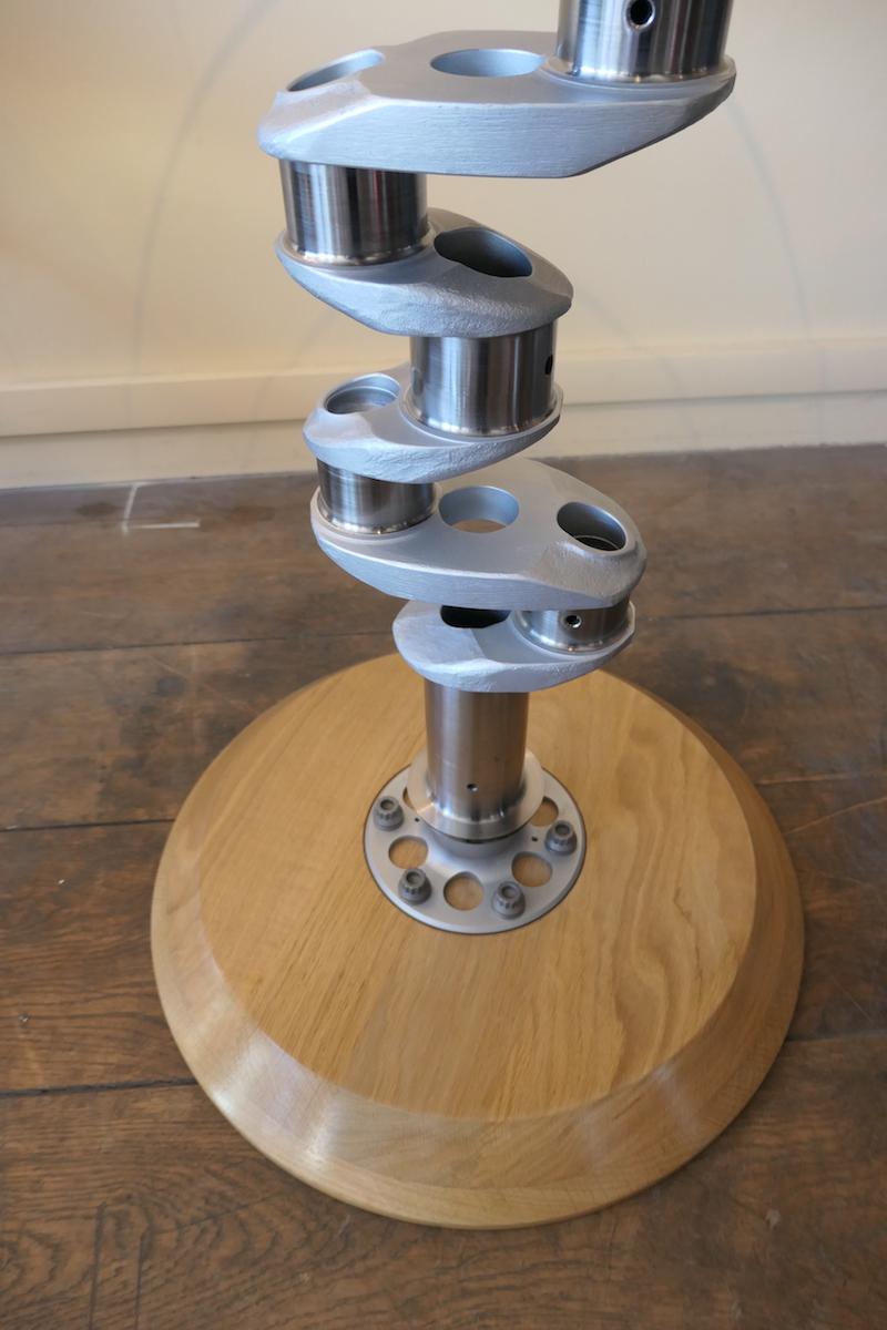 Polished Pedestal Service Table Aircraft Lycoming Engine Part For Sale