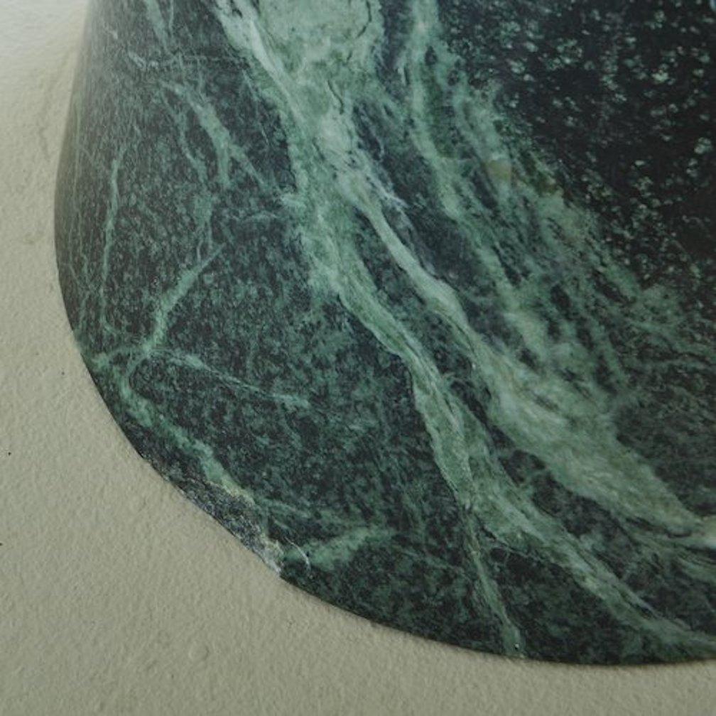Pedestal Side Table in Verde Alpi Marble by Lucia Mercer for Knoll, 1980s 5