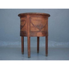 Pedestal Table 1925 in Oak and Marquetry
