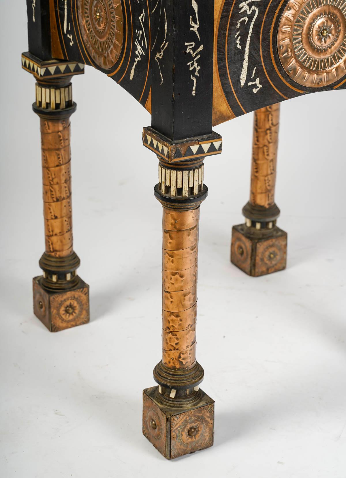 Pedestal Table by Carlo Bugatti, 19th Century In Good Condition In Saint-Ouen, FR