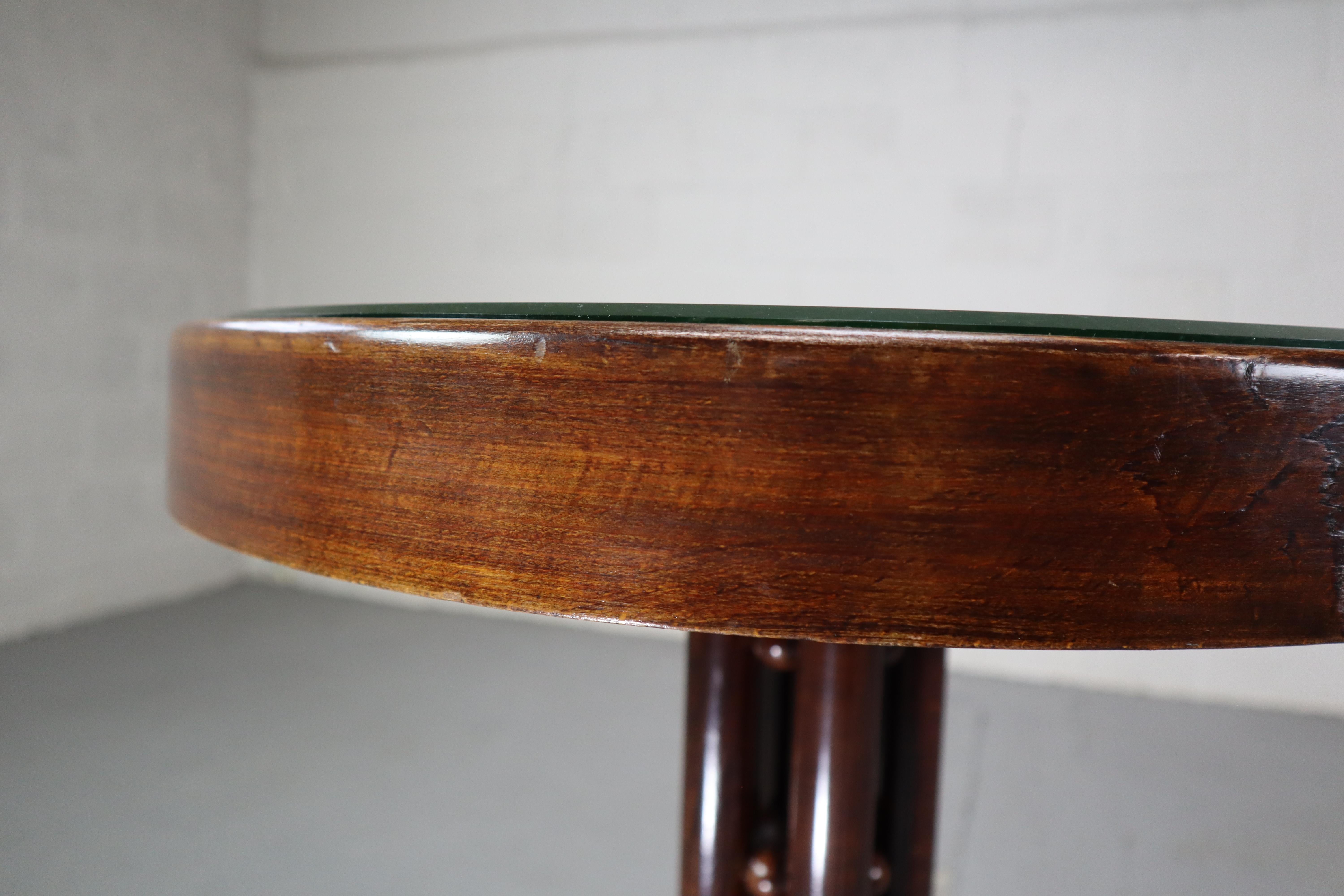 Mesa de pedestal de Josef Hoffmann y ejecutada por J.&J. Kohn, Viena 1908 en Bueno estado para la venta en Langemark-Poelkapelle, BE