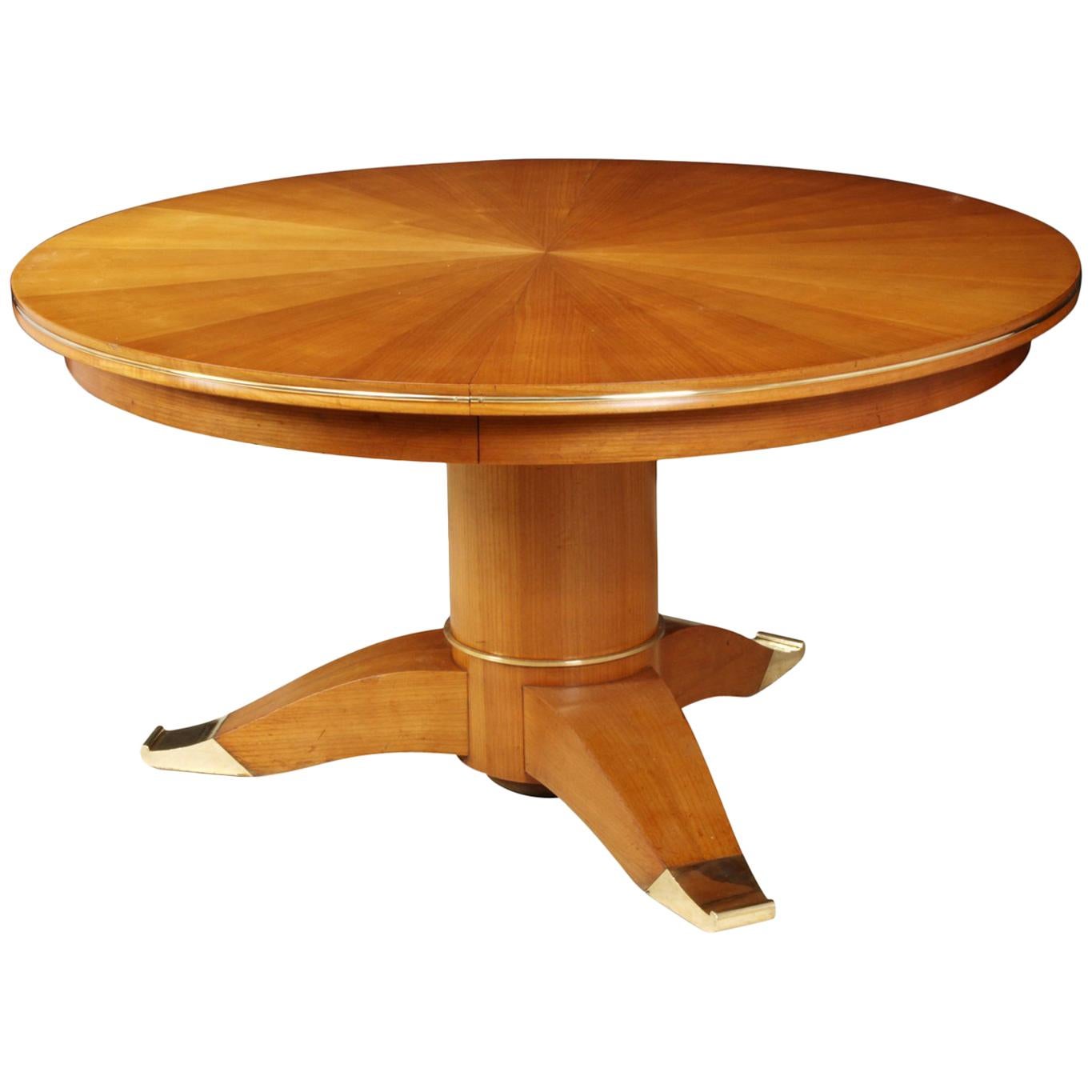Pedestal Table by Jules Leleu For Sale