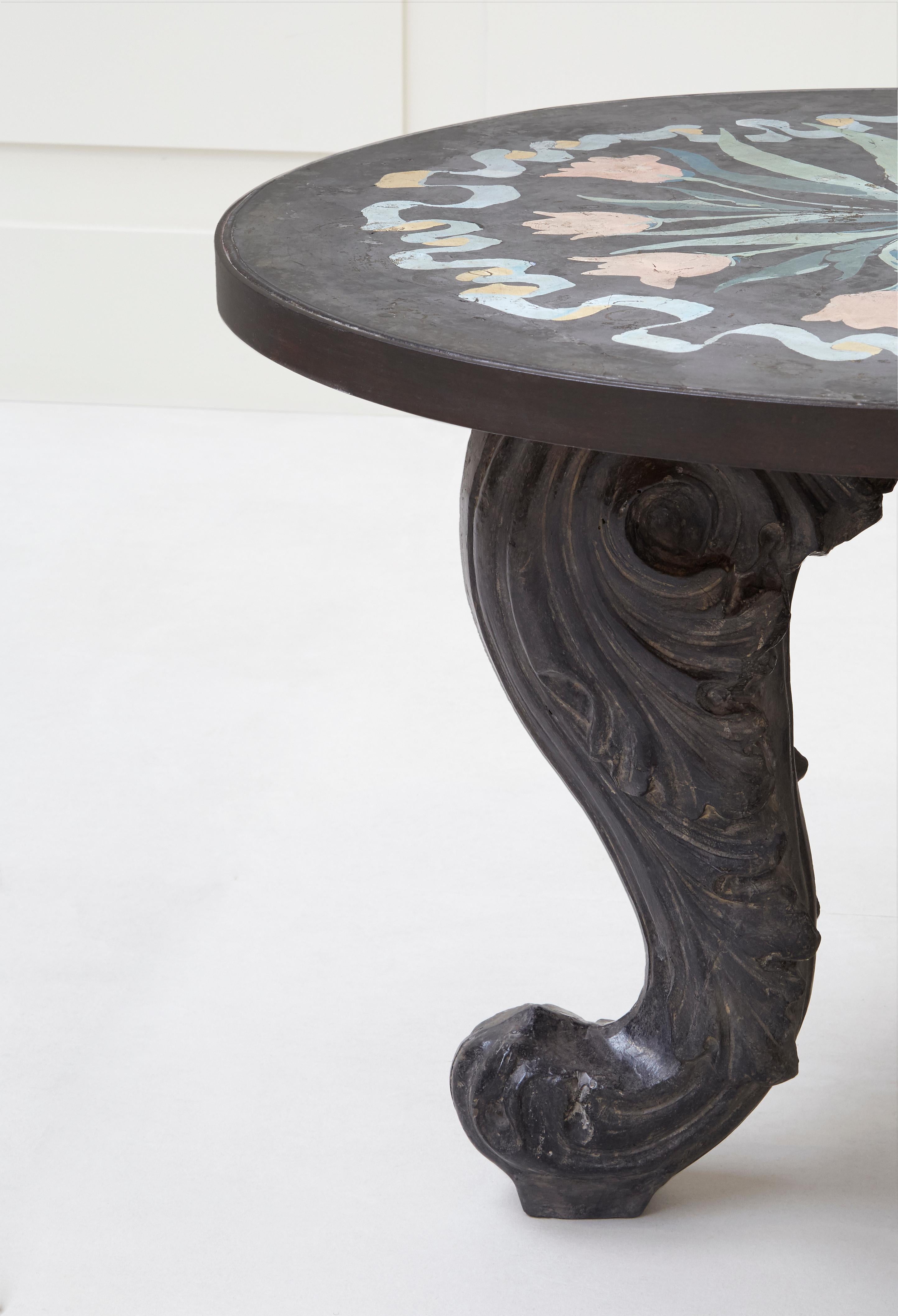 Pedestal Table by Serge Roche and Ismael De La Serna In Good Condition For Sale In Paris, FR
