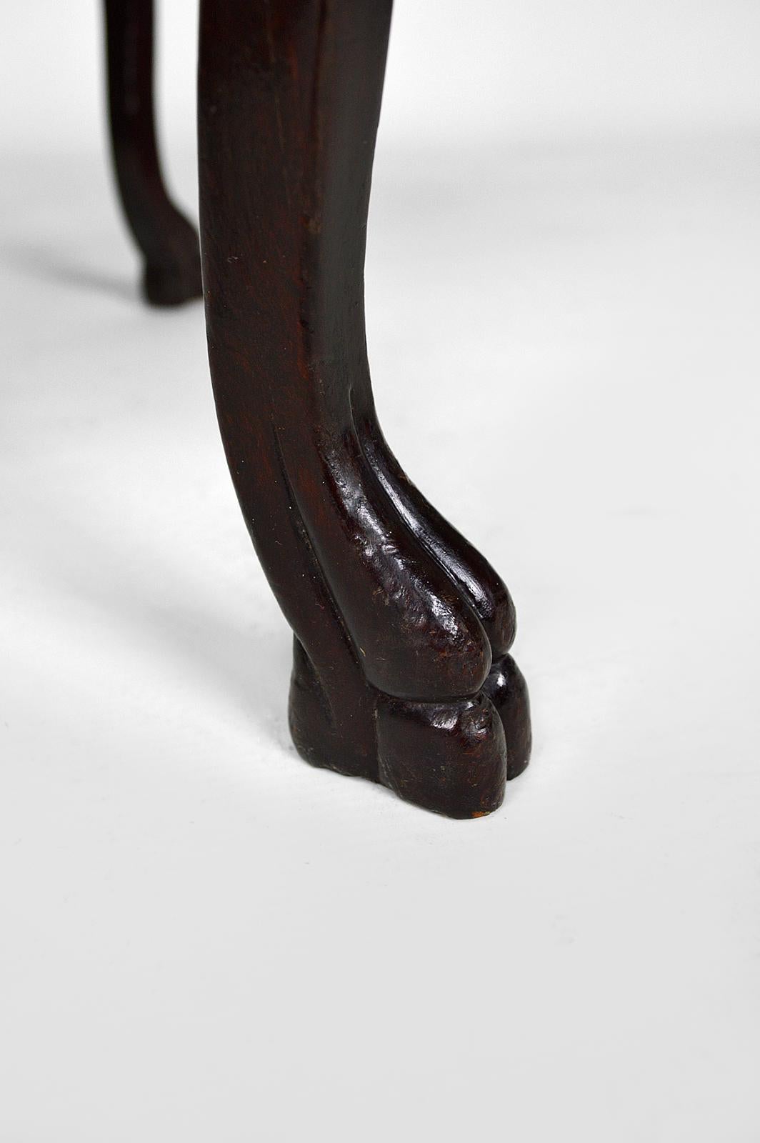 Pedestal Table in Carved Wood and Lacquered Panels, Japonisme France, circa 1880 For Sale 14