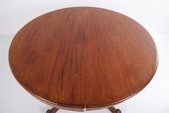 Pedestal Table in Mahogany Period Late Empire with Carved Details from 1840's