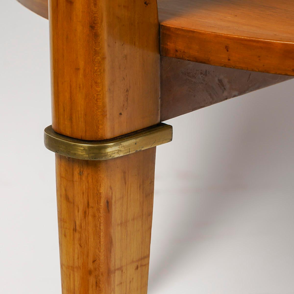 French Pedestal Table, Modernist Period, Year 1940.