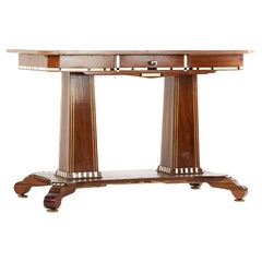 Mesa de pedestal con incrustaciones - mcm