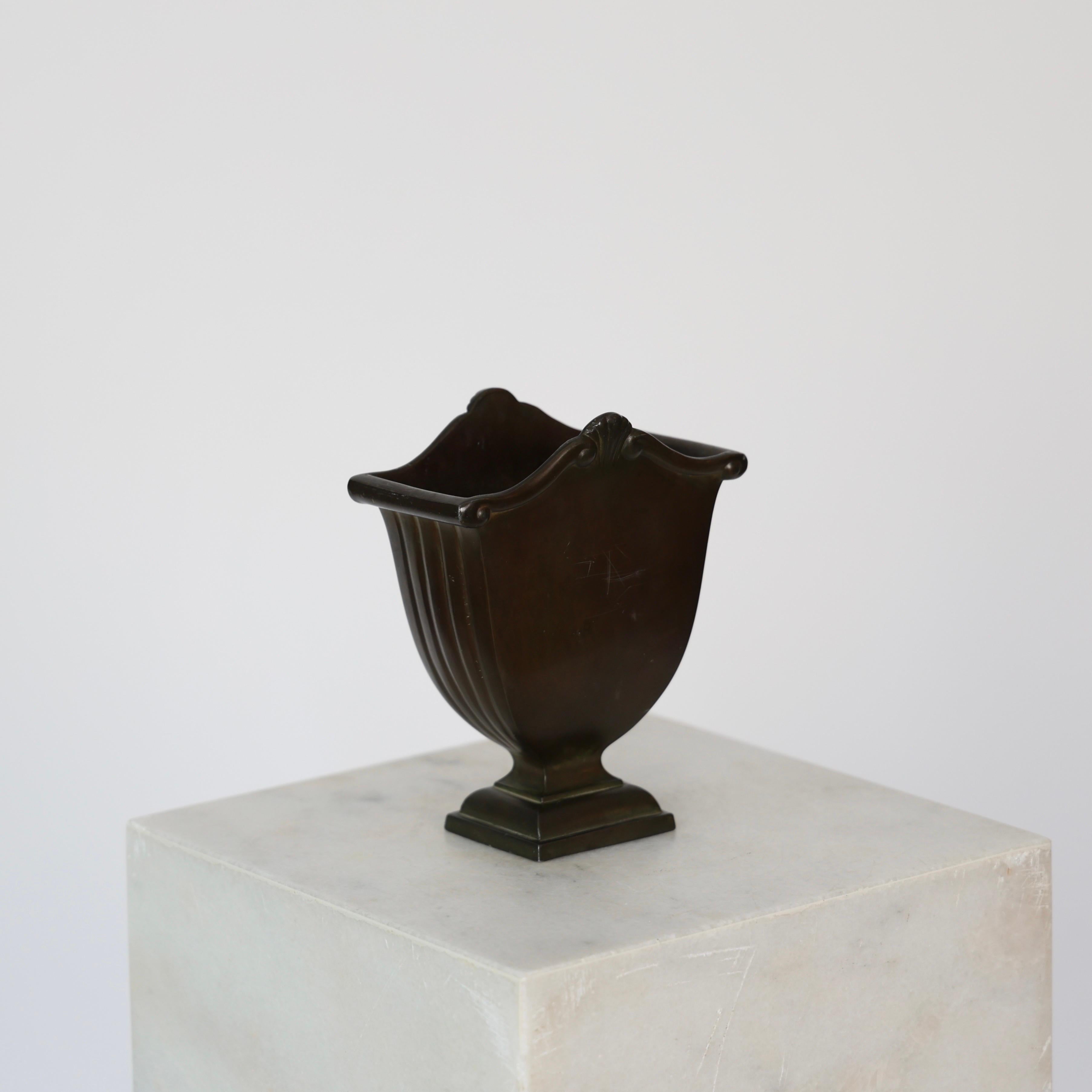 Art Deco Pedestal Vase by Just Andersen, 1920s, Denmark For Sale