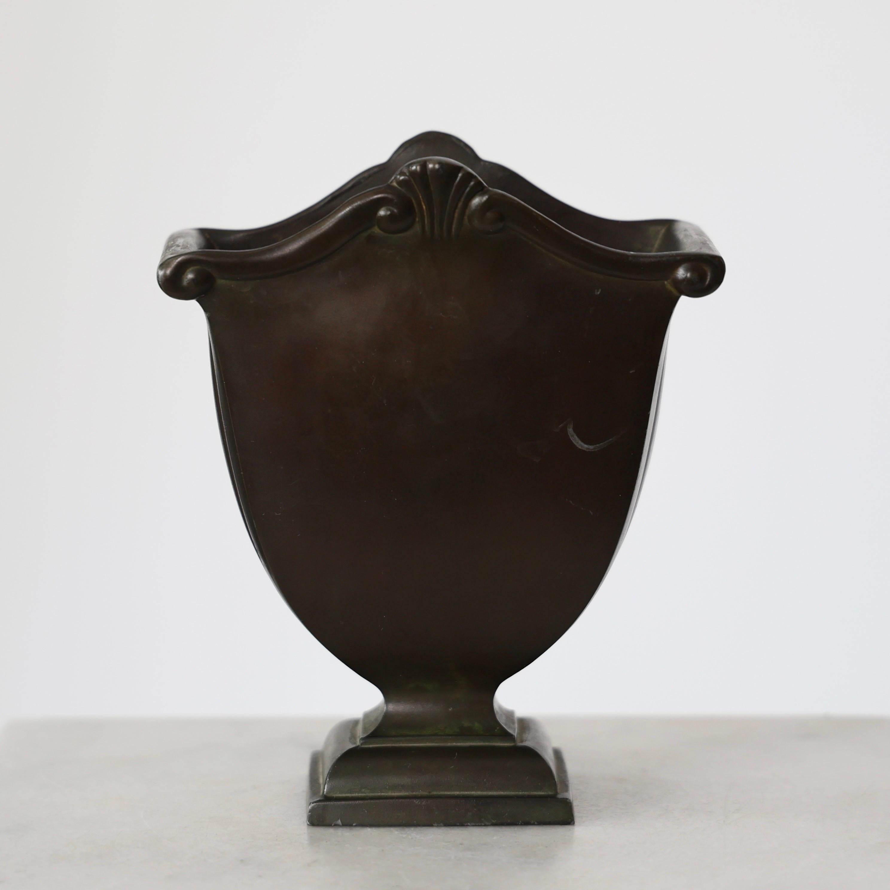Early 20th Century Pedestal Vase by Just Andersen, 1920s, Denmark For Sale