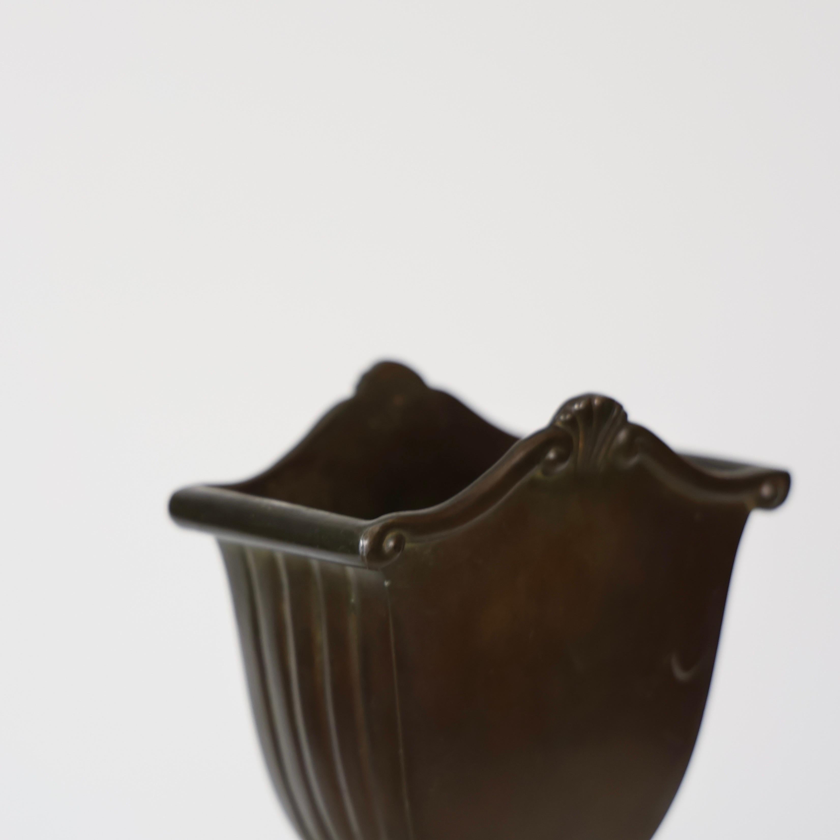 Pedestal Vase by Just Andersen, 1920s, Denmark For Sale 1