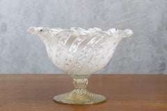 Pedestal Zanfirico Bowl in Murano Glass by Tagliapietra, circa 2000