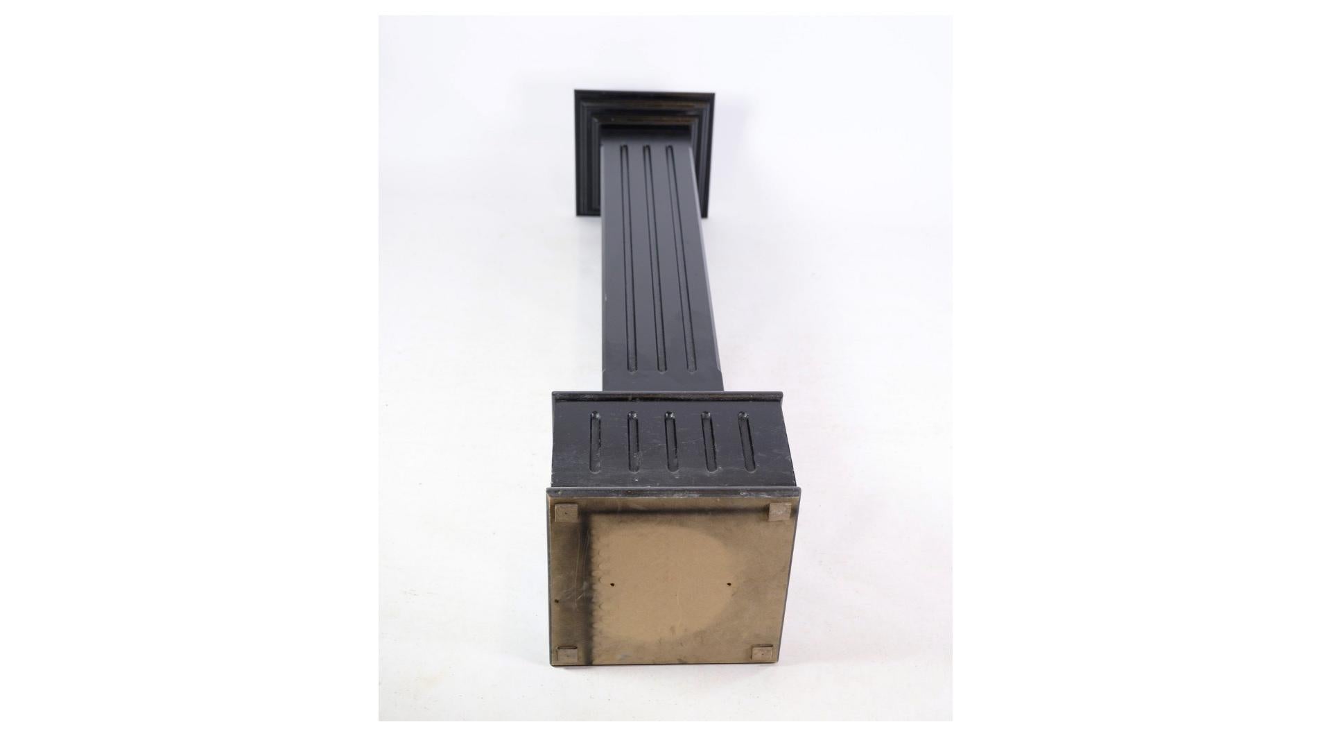 Late 20th Century Pedestals With Black Paint In Louis Seize Style From 1980s For Sale