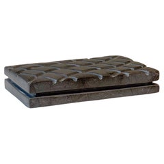 Soap Dish Sculptural Black Stone Handcrafted Pedra Negra F-5 by Ricard Casabayó