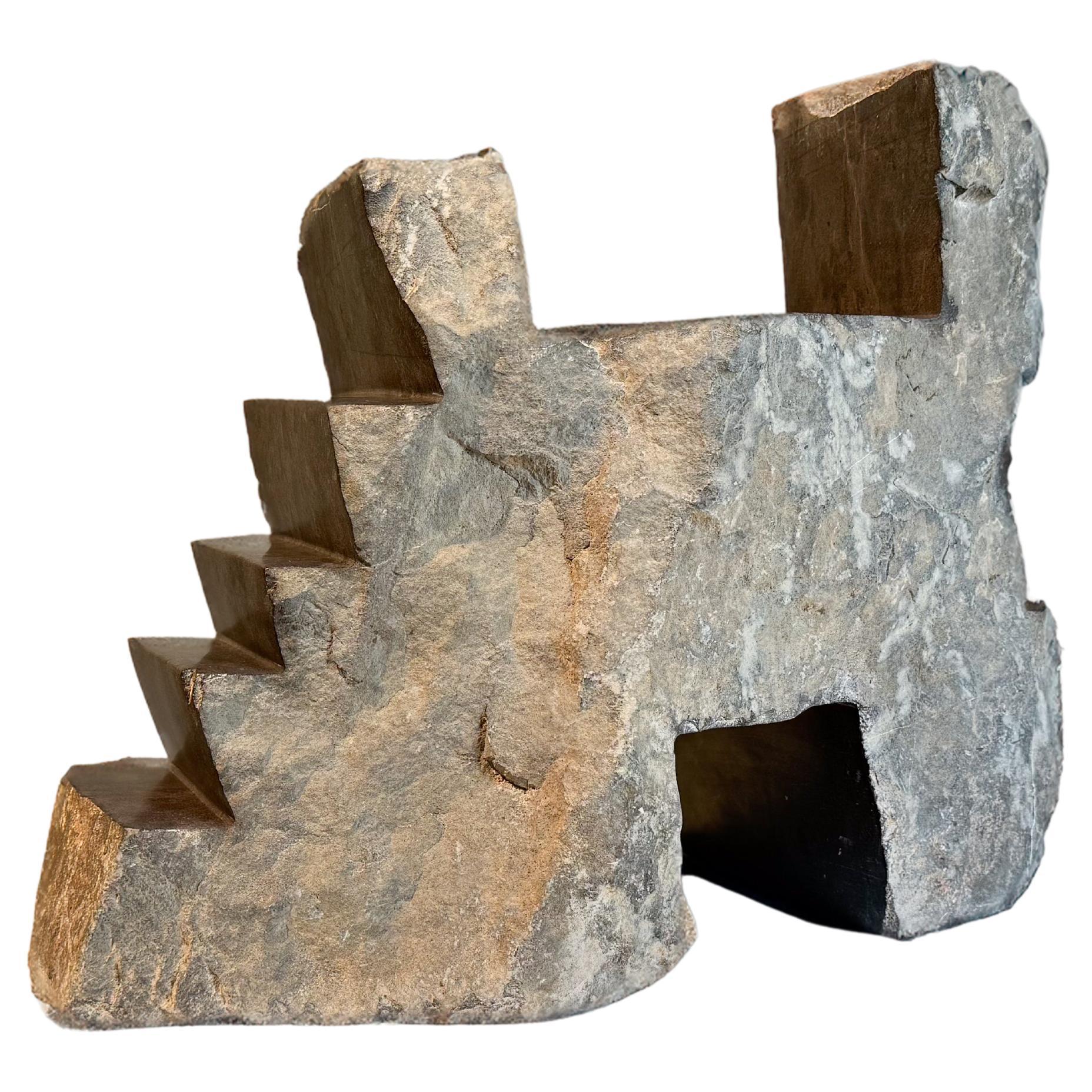 Escultura Funcional Piedra Negra Artesanal Pedra Negra F-8 de Ricard Casabayó