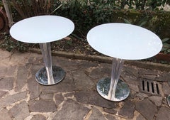 Pedrali Table from the 21st Century, Tempered Satin Glass