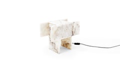 Pedrita Table Lamp, Brazilian Contemporary Design in Brazilian Quartz, Model S