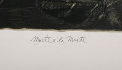 Muerte a la Muerte, Signed Surrealist Screenprint by Pedro Alcantara