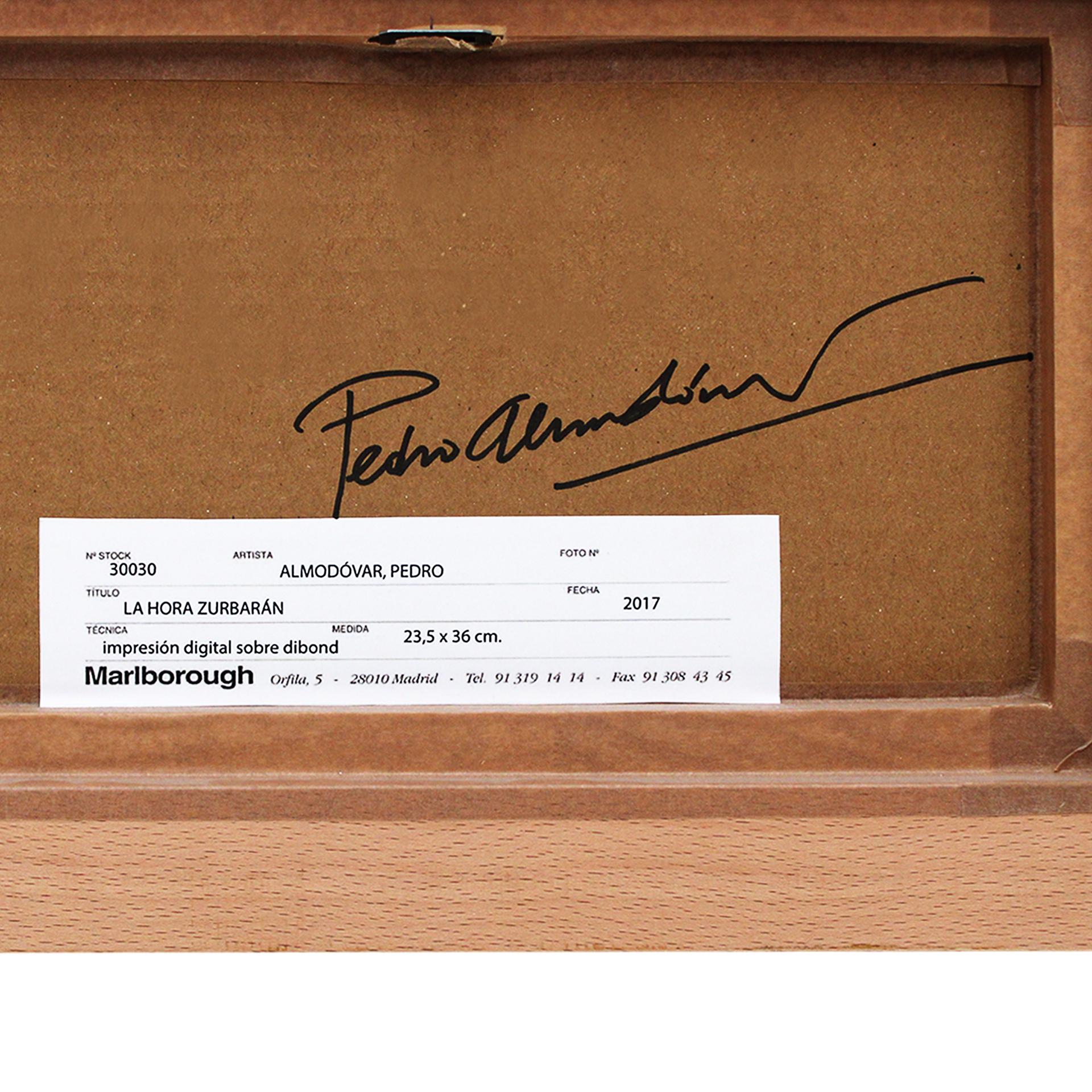 La Hora Zurbarán Nature morte de Pedro Almodóvar 2018, Impression numérique sur Dibond. en vente 3