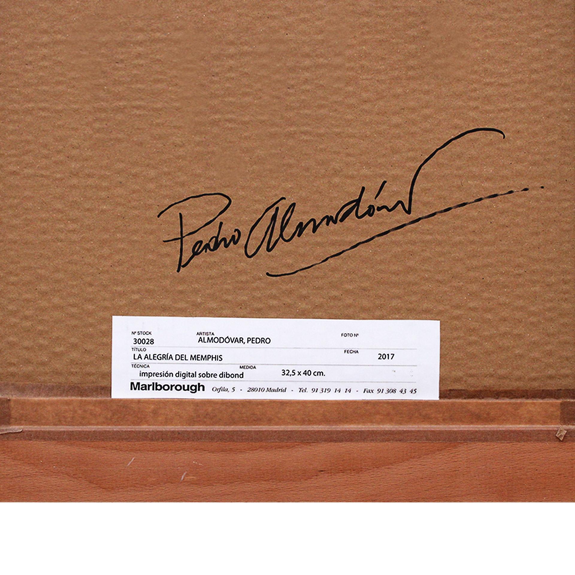 La joie de la nature morte de Memphis par Pedro Almodóvar 2018 Impression numérique sur Dibond. en vente 3