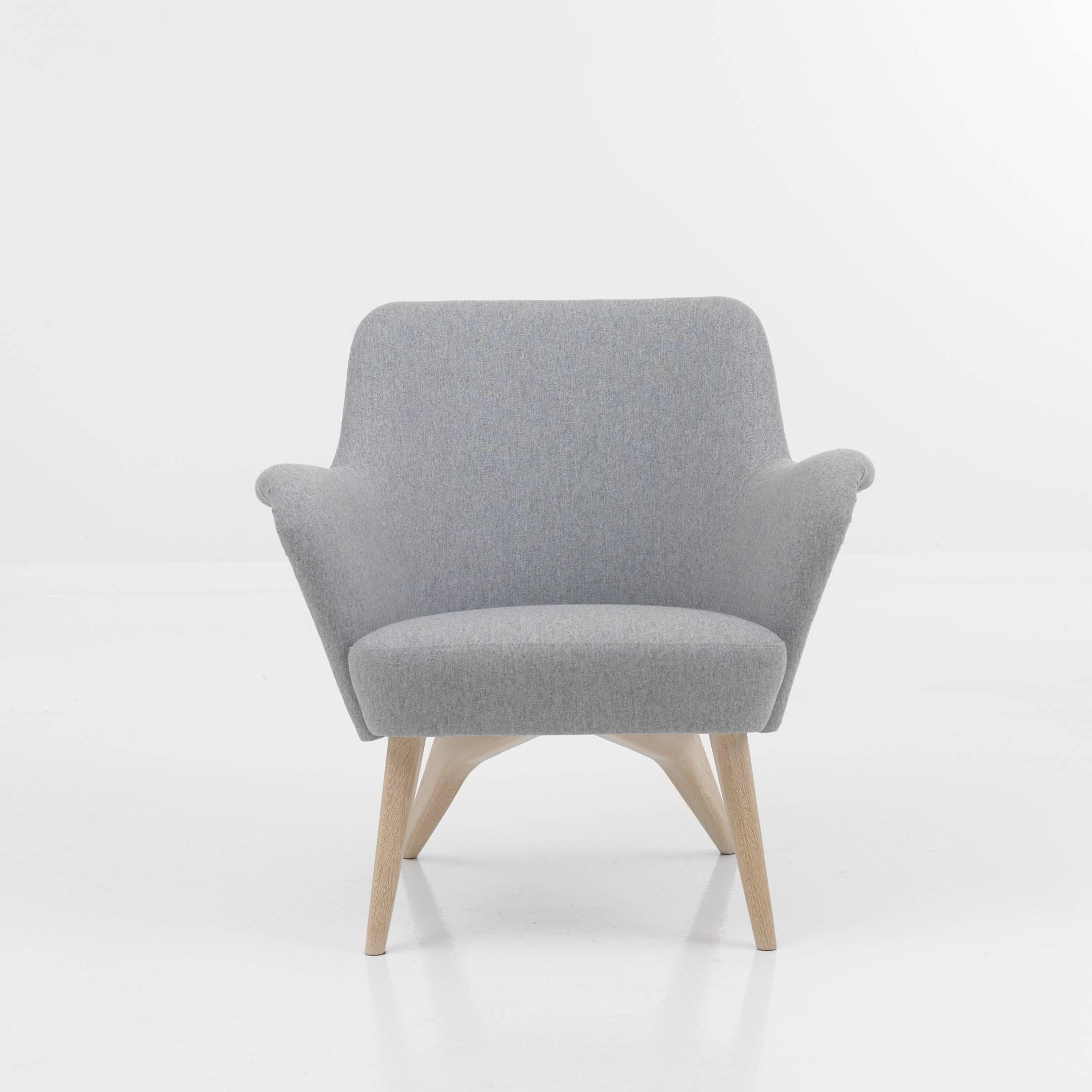 Pedro armchair is designed by Carl Gustav Hiort af Ornäs in 1952. The cozy curving forms of the 1950s are to be found in the Pedro armchair. Along with creating forms of beauty, Hiort af Ornäs also made sure that the chairs provided a good,